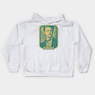 Rimbaud /// Retro Style Fan Aesthetic Design Kids Hoodie